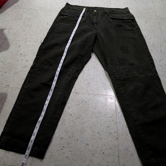 Raw | Olive Green Cargo Pants Mid Boyfriend Fit - Picture 10 of 11